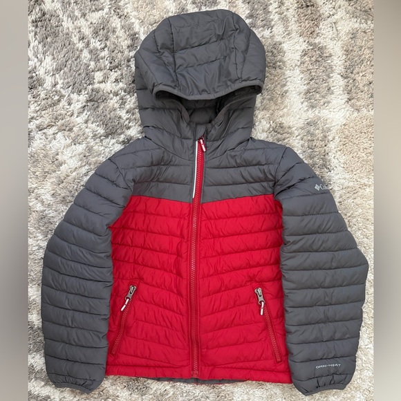 Columbia Boy’s Jacket w/ Omni-Heat - Youth XS (6/7) - EUC - Winter - Red & Gray - Picture 1 of 9